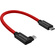 Kondor Blue Right-Angle USB-C 3.1 Gen 2 Cable (20cm, Cardinal Red)