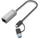 UNITEK U1313C Hybrid USB-C/ USB-A to 2.5G Gigabit Ethernet Adapter