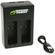 Wasabi Power Dual-Bay Battery Charger with USB Cable for GoPro MAX Batteries