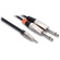 Hosa HMP-006Y REAN 3.5mm TRS to Dual 1/4" TS Pro Stereo Breakout Cable - 6'