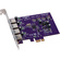 Sonnet USB3-4PM-E Allegro 4-Port USB 3.2 Gen 1 PCI Express Card