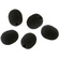 Radius Lavalier Mic Foam Windshields (Black, 5 Pack)