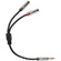 1010music 3.5mm Male to Female Stereo Breakout Cable (15cm, 3 Pack)