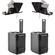 P2P Interview System w/ 2x 15" SDI Widescreen High-Bright Teleprompters (Travel Kit)