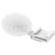 SmallRig 4734 Cold Shoe Adapter with Furry Windscreen for Sony ZV Series (White)