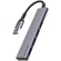 Bonelk Long-Life USB-A to 4 Port USB 3.0 Slim Hub (Space Grey)