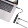 Bonelk Long-Life USB-C to 4 Port USB 3.0 Slim Hub (Black)