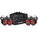 Chauvet DJ SlimPAR Q12 ILS Low Profile Quad-Color LED Wash 4 Light Bundle