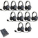 Eartec UltraLITE Pro16 Full-Duplex Wireless Intercom System with 10 Dual-Ear Headsets (2.4 GHz)