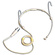 Parallel Audio HM-221-U Slimline Cardioid TA4F Headset Microphone (Beige)