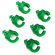 Titan 1/4"-20 Cable Management Clips (6 Pack, Green)