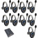 Eartec UltraLITE Pro16 Full-Duplex Wireless Intercom System with 9 Single-Ear Headsets (2.4 GHz)