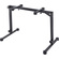 K&M 18820 Omega Pro Table-Style Keyboard Stand with Foldable Legs (Black)