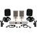 Austrian Audio OC818 Dual Set Plus Large-Diaphragm Multipattern Condenser Microphone (Pair, Silver)