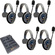 Eartec UltraLITE Pro16 Full-Duplex Wireless Intercom System with 5 Single-Ear Headsets (2.4 GHz)