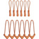 WANDRD Standard Zipper Puller (Sedona Orange, 12-Pack)