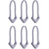 WANDRD WORRYLESS Locking Zipper Puller (Uyuni Purple, 6-Pack)