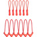 WANDRD Standard Zipper Puller (Red, 12-Pack)
