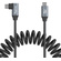 SmallRig 4792 Straight USB-C to Angled USB-C Coiled Data Cable (35cm)