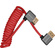 Kondor Blue Coiled Right-Angle High-Speed HDMI Cable (Cardinal Red, 30 to 60cm)