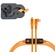 Tether Tools Optima 10G Straight to Right-Angle LeverLock and Cable Kit (4.6m, Hi-Visibility Orange)