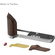 SmallRig 5265 L-Shape Mount Plate with Wooden Handle for Fujifilm GFX100RF (Silver)