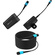 Kondor Blue Fletch Fiber Transmitter & Receiver Module Kit for HDMI with Fiber Armored Cable OM3 MPO (100', Raven Black)