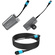 Kondor Blue Fletch Fiber Transmitter & Receiver Module Kit for HDMI with Fiber Armored Cable OM3 MPO (50', Space Gray)