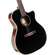 Cort Essence-GA4 Acoustic Guitar with Bag (Black Top Semi-Gloss)