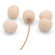 Bubblebee Industries The Microphone Foam for Lavalier Mics Pop Filter (Large, Beige, 5-Pack)