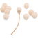 Bubblebee Industries The Microphone Foam for Lavalier Mics Pop Filter (Small, Beige, 10-Pack)