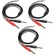 1010music 3.5mm to 2x 6.35mm Stereo Breakout Cable (1.4m, 3 Pack)