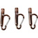 Porta Brace Carabiner Set (3 Piece, Bronze)
