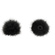 Bubblebee Industries The Windbubble PRO Fur Windscreen for Omni Lavalier Mics (Black, XS, 2-Pack)