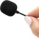 Bubblebee Industries The Microphone Foam for Lavalier Mics Pop Filter (Extra-Large, Black, 4-Pack)