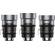 Sirui IronStar Series 75, 100 & 135mm T1.9/2.8 Full-Frame Anamorphic Lens Set (ARRI PL/Canon EF, Blue Flare)