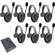 Eartec UltraLITE Pro16 Full-Duplex Wireless Intercom System with 7 Single-Ear Headsets (2.4 GHz)