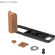 SmallRig 5985 L-Shaped Mount Plate with Wooden Handle for FUJIFILM X-E5 (Rosewood, Black)