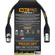 WORLDS BEST CABLES Pro-Quad Balanced XLR Cable with Amphenol XLR Connectors (46cm)