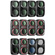 Freewell Mega Filter Kit for Osmo Pocket 4P (12 Pack, Black)