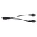 Cioks Split Adapter Flex (Black, 10cm)