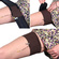 Ursa Thigh Strap with Vertical Pouch with Split End for Wireless Transmitters (Brown)