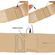 Ursa Thigh Strap with Vertical Pouch with Split End for Wireless Transmitters (Beige)