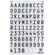 Filmsticks Wet Weather Letters & Numbers Tab Sheet for USA Slate