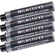 Filmsticks Reusable Dry Erase Marker Refill Ink Cartridges (4-Pack, Black)