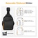 K&F Concept Urban Wander Camera Crossbody Shoulder Backpack (Black, 5L)