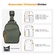 K&F Concept Urban Wander Camera Crossbody Shoulder Backpack (Green, 5L)