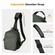 K&F Concept Urban Wander Camera Crossbody Shoulder Backpack (Green, 5L)