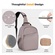 K&F Concept Urban Wander Camera Crossbody Shoulder Backpack (Deep Pink/Purple, 5L)
