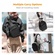 K&F Concept Urban Wander Camera Crossbody Shoulder Backpack (Black, 5L)